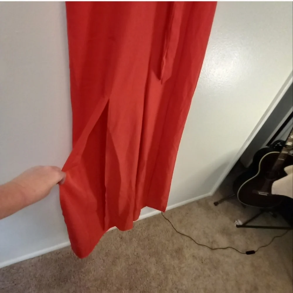 Strut & Bolt Sleeveless Red Jumpsuit Pantsuit - Picture 6 of 11